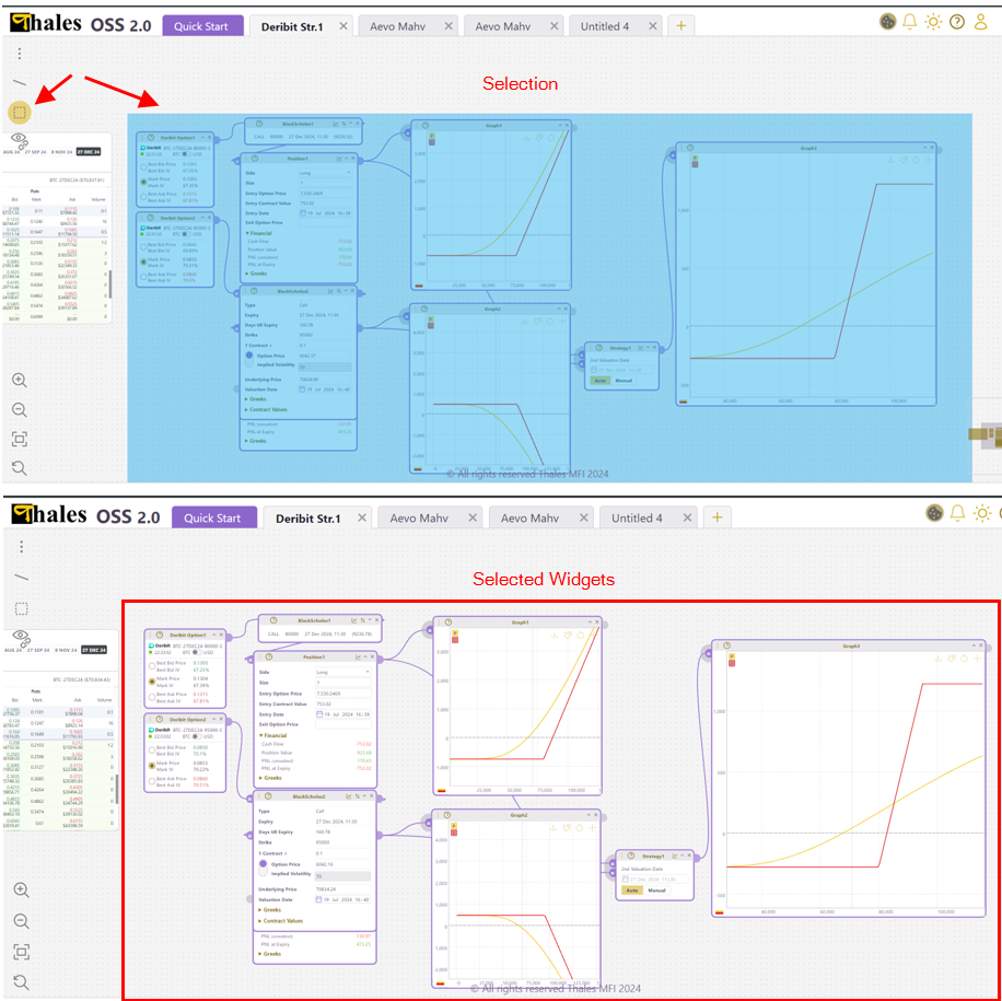 Selecting Widgets